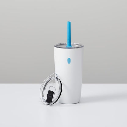 Blue Bottle Coffee Commuter Cup with Straw – 16 oz Travel Tumbler