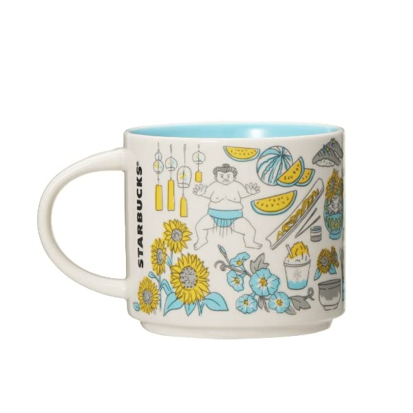 Starbucks Japan Summer “Been There Series” Ceramic Mug 414ml (14oz) – Limited Edition Coffee Cup
