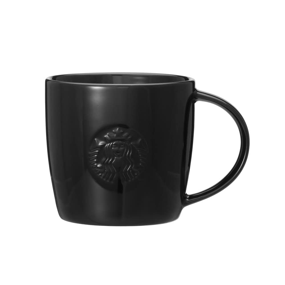 Starbucks Staba Logo Mug 355ml (12.8oz) – Black Ceramic Coffee Cup
