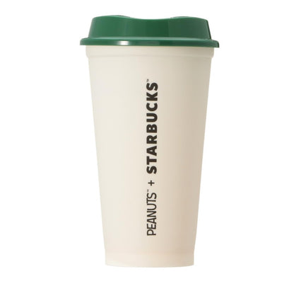 Starbucks x Peanuts Snoopy Reusable Cup 473ml (16.6 fl oz) – Limited Edition White Collaboration Tumbler | Eco-Friendly &amp; Lightweight