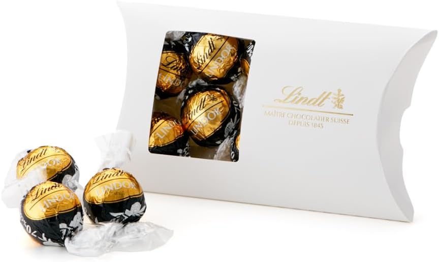 Lindt &amp; Sprüngli Lindor 70% Cocoa Dark Chocolate – Individually Wrapped Gift Sweets