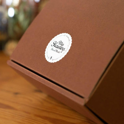 MYHONEY Honey-Pickled Nuts M 90g | Premium Honey Nuts | Brown Gift Box with MYHONEY Logo Ribbon