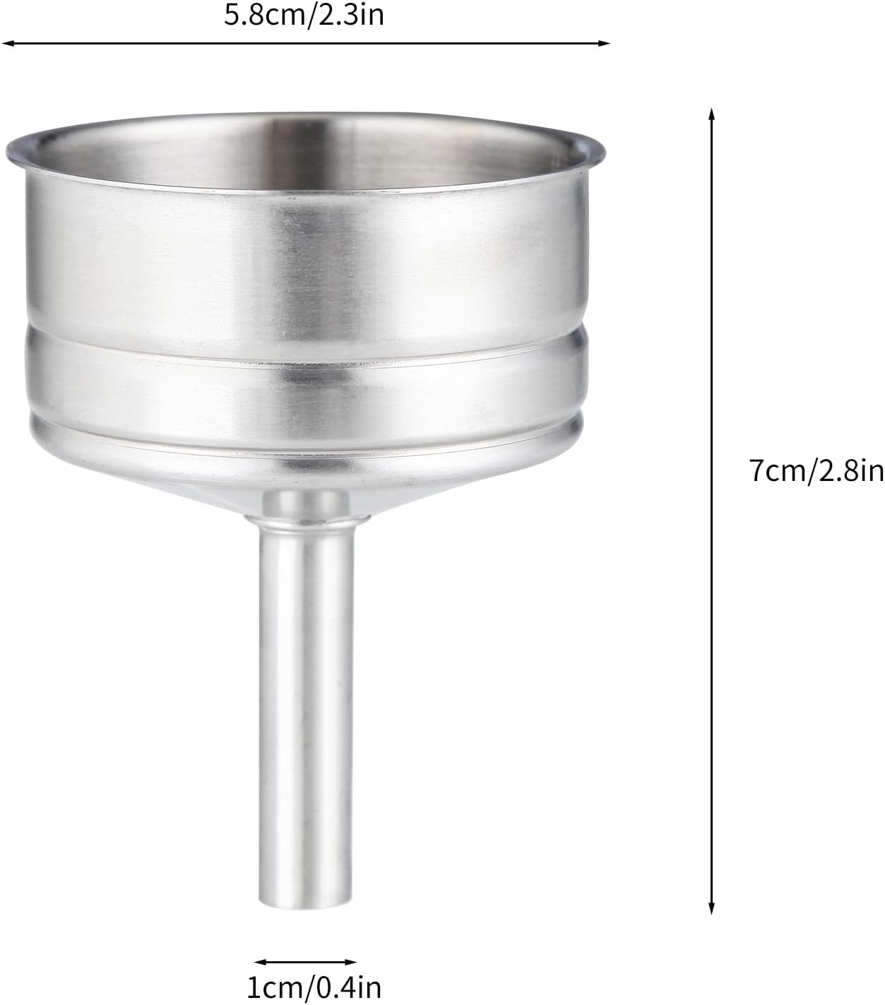 Easyworkz Stainless Steel Moka Pot Funnel – Replacement Filter for Espresso Maker, 4-Cup
