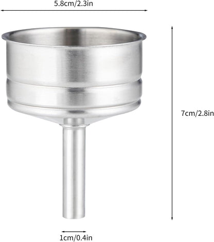 Easyworkz Stainless Steel Moka Pot Funnel – Replacement Filter for Espresso Maker, 4-Cup