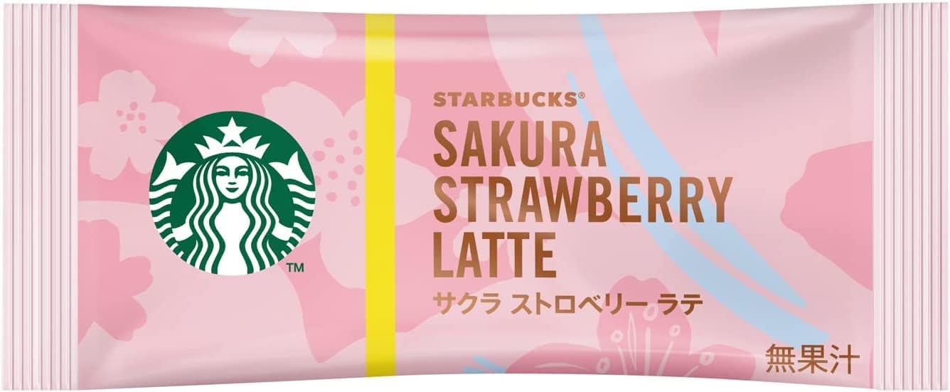 Starbucks Premium Mix Sakura Strawberry Latte 4 Sachets Inside | Made in Japan