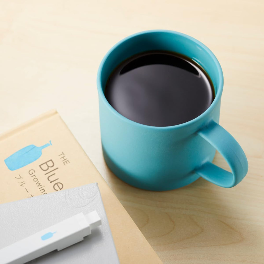 Blue Bottle Coffee Stone Mug – Light Blue Ceramic Coffee Cup