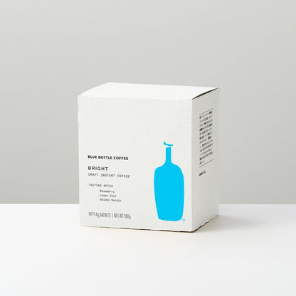Blue Bottle Coffee Bright Craft Instant Coffee – 50 Count Premium Single-Serve Sachets