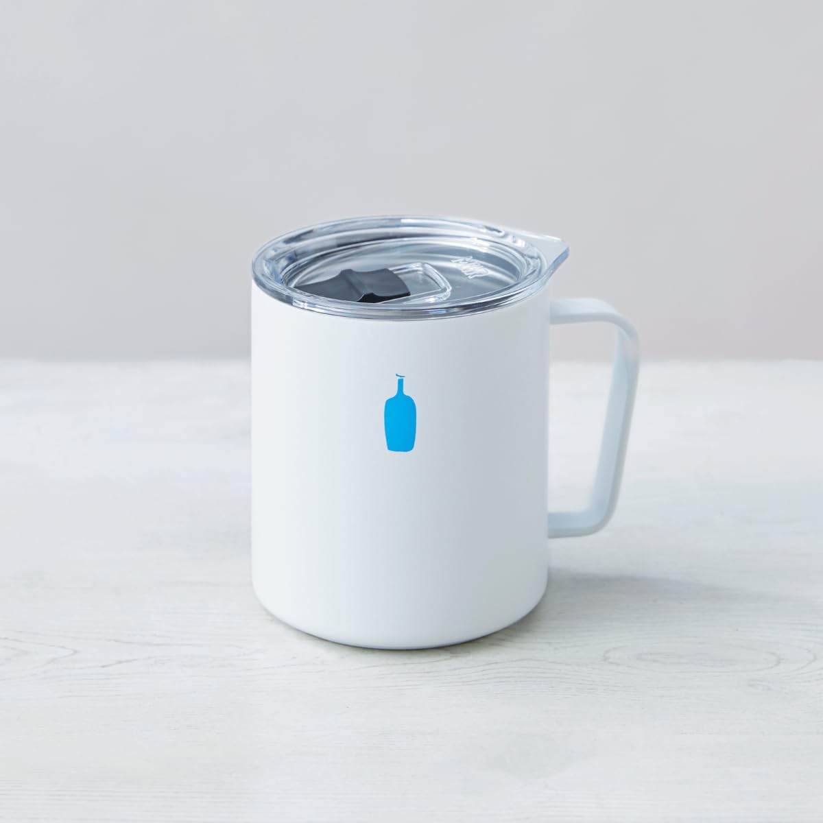 Blue Bottle Coffee White Travel Mug – 12 oz Portable Coffee Cup