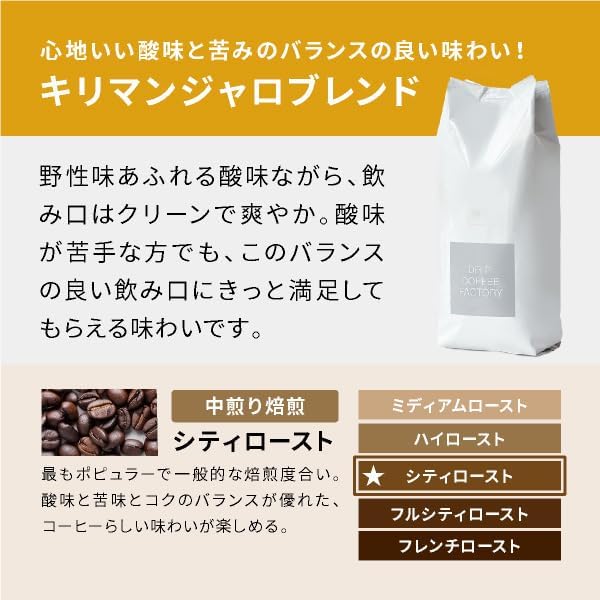 Drip Coffee Factory Kilimanjaro Blend Coffee – Medium Ground Powder, 500 g