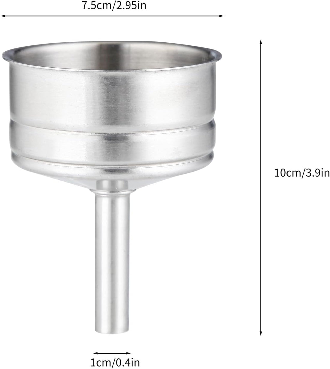 Easyworkz Stainless Steel Coffee Funnel Filter – Espresso Maker Replacement, 10–12 Cup Size