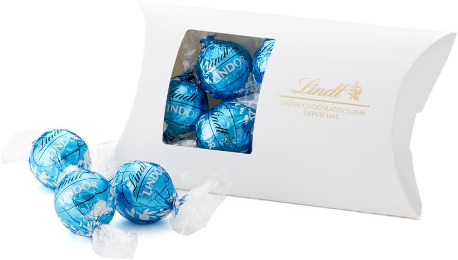 Lindt &amp; Sprüngli Lindor Stracciatella Chocolate – 6 Piece Individually Wrapped Gift Set