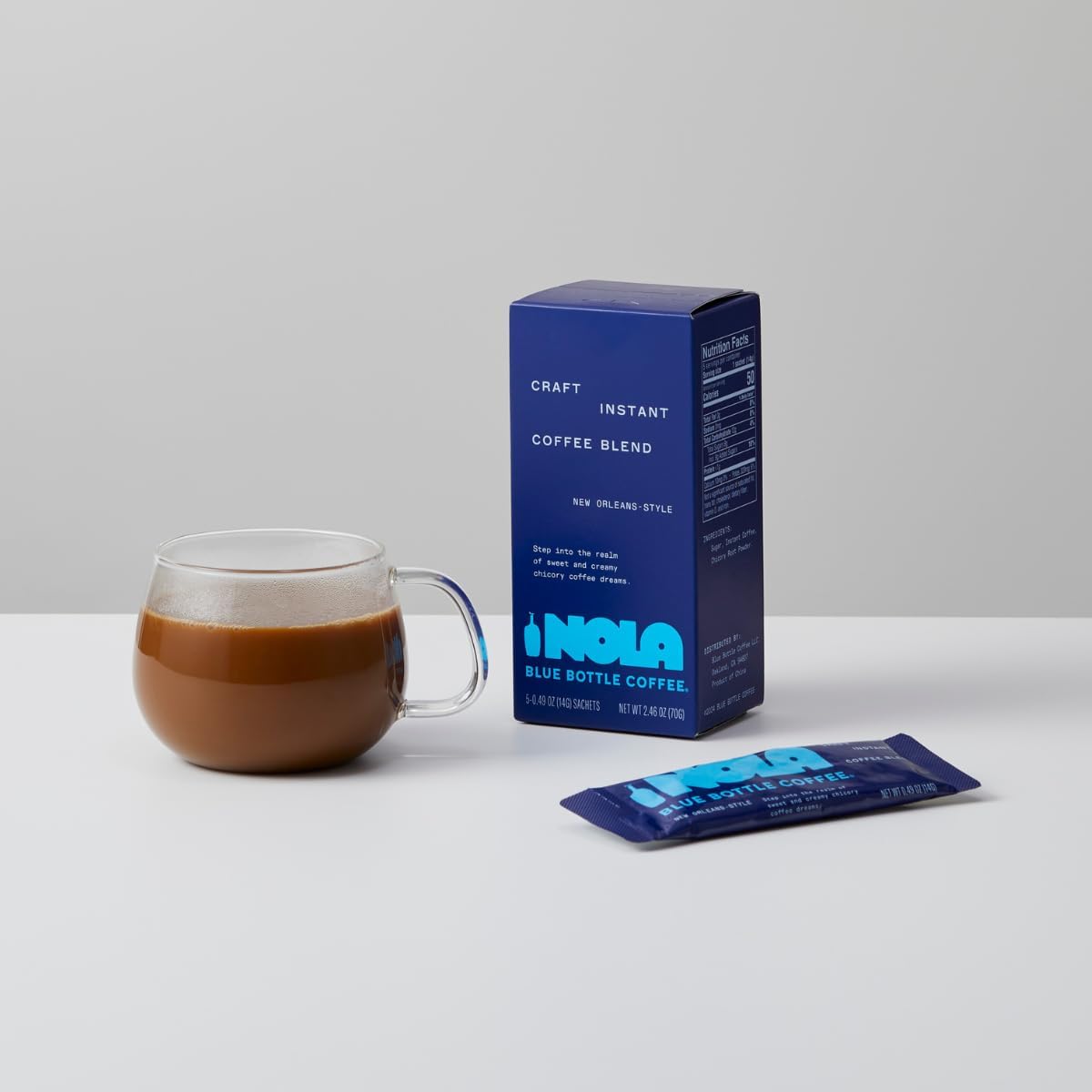 Blue Bottle Coffee Craft Instant Coffee Blend Nora – Set of 5 Single-Serve Sachets