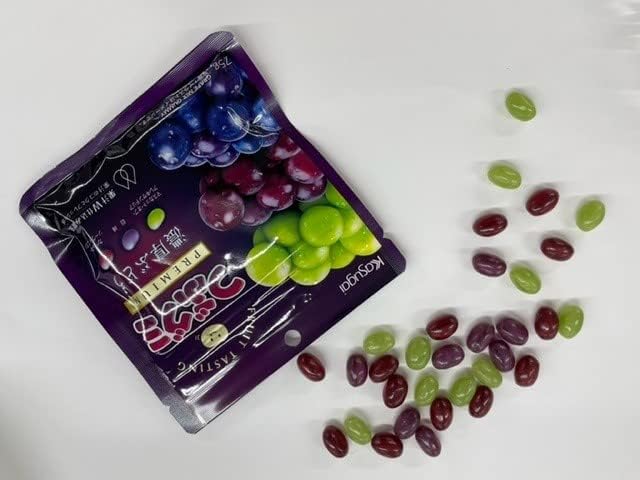 Kasugai Seika Tsuzu Gummy Premium Rich Grapes Candy (75 g) | Pack of 3 | Made in Japan