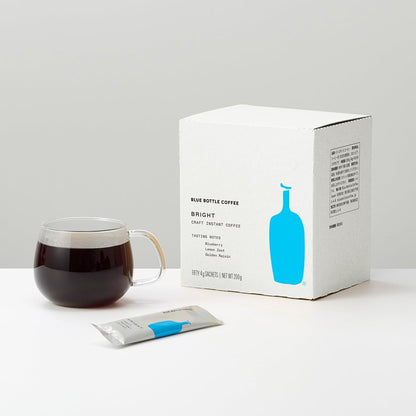 Blue Bottle Coffee Bright Craft Instant Coffee – 50 Count Premium Single-Serve Sachets