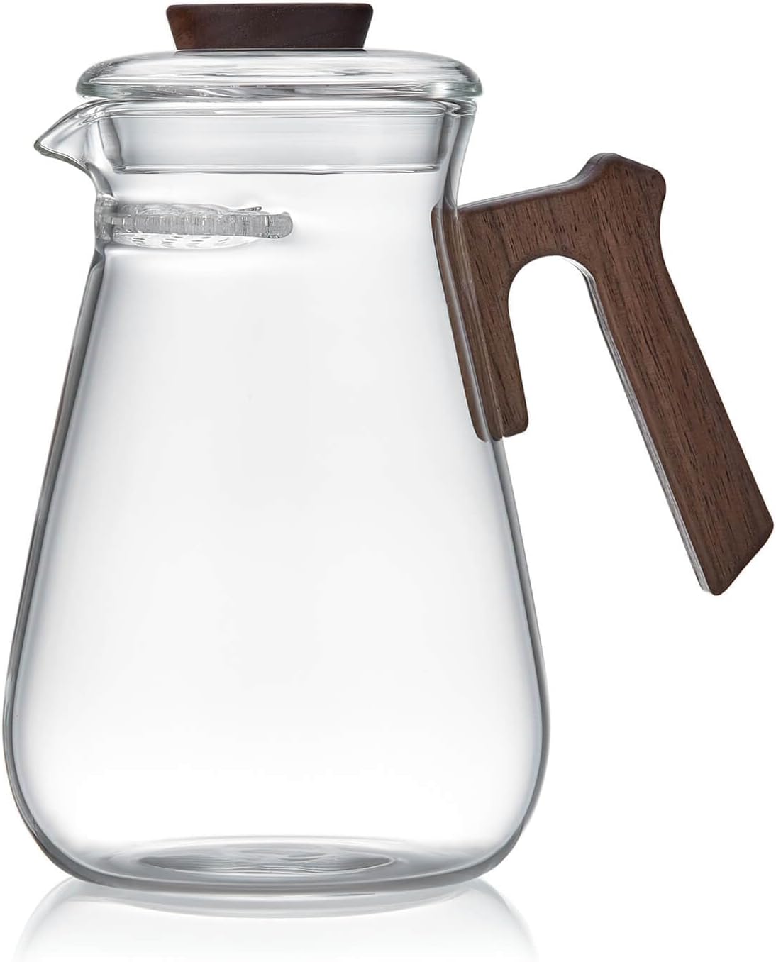 Pocaroty Heat-Resistant Glass Teapot 780ml – Clear Pitcher for Hot &amp; Cold Brew, Direct Flame Safe