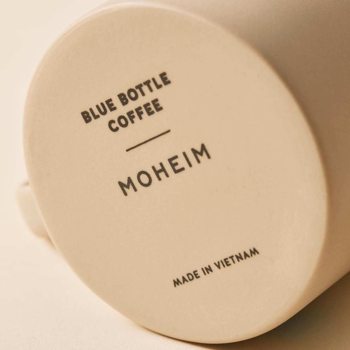 Blue Bottle Coffee Stone Mug &amp; Plate Set – Ceramic Coffee Cup with Saucer