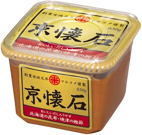 Marukome Kyo-Kaiseki Miso with Dashi, Hokkaido Kelp and Yaizu Bonito Flakes, 650g | Made in Japan