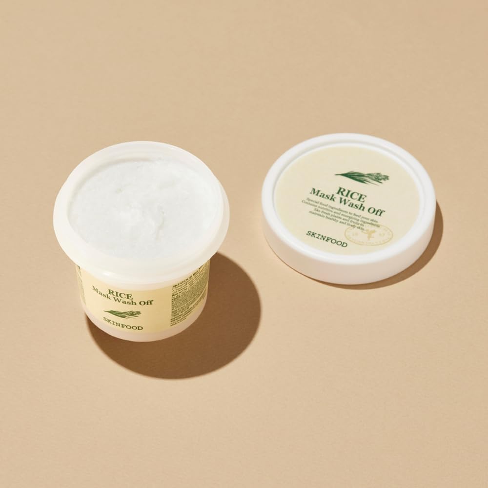 SKINFOOD Rice Mask Wash Off – Brightening &amp; Softening Korean Face Mask