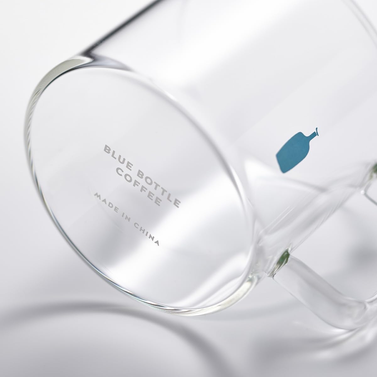 Blue Bottle Coffee Glass Mug – Elegant Clear Coffee Cup