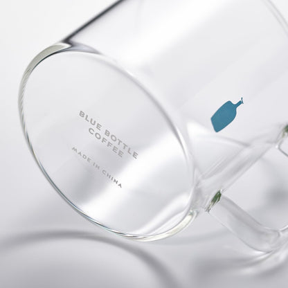 Blue Bottle Coffee Glass Mug – Elegant Clear Coffee Cup