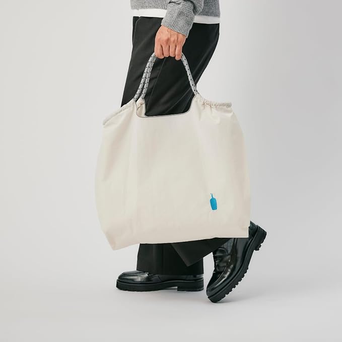 Blue Bottle Coffee Embroidered Eco Bag (White) – Minimalist Reusable Tote
