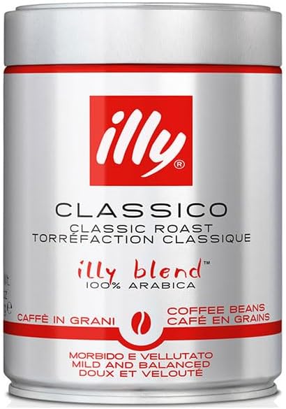 Key Coffee Illy Blend Beans Medium Roast (Classico) 8.8 oz (250 g)  | Pack Of 1 | Made In Japan