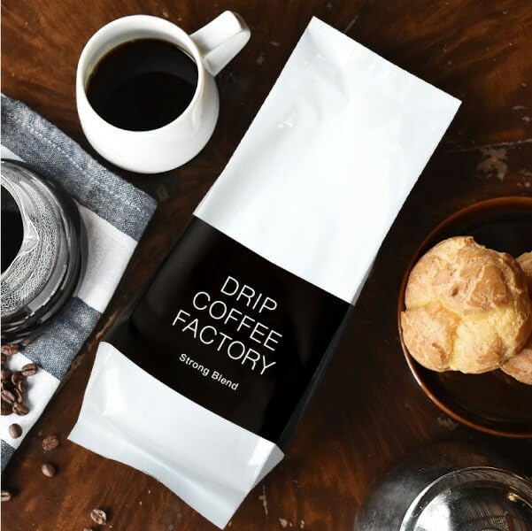 Drip Coffee Factory Rich &amp; Strong Assorted Coffee – Medium Ground Powder, 1 kg (500 g × 2 Bags)