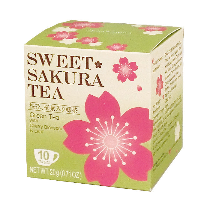 Tea Boutique Sweet Sakura Tea Green Tea | Tea Bags 2g x 10P | Made in Japan