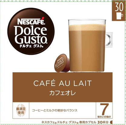 Nescafe Dolce Gusto Original Cafe au Lait Capsules 30P | Mug Size Coffee Pods | Not Neo Compatible