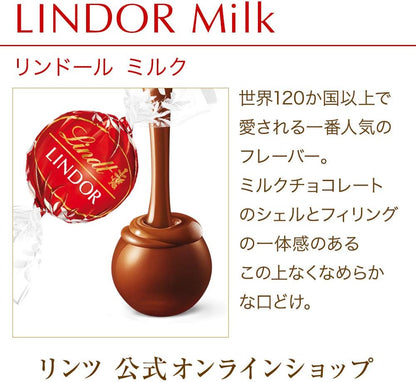 Lindt &amp; Sprüngli Lindor Milk Chocolate 6-Piece Gift Set – Individually Wrapped Premium Sweets