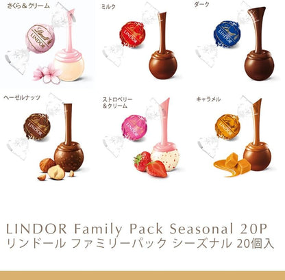 Lindt &amp; Sprüngli Lindor Halloween Sharing Box – 3 x 9 Piece Chocolate Gift Set with Handbag &amp; M Shopping Bag