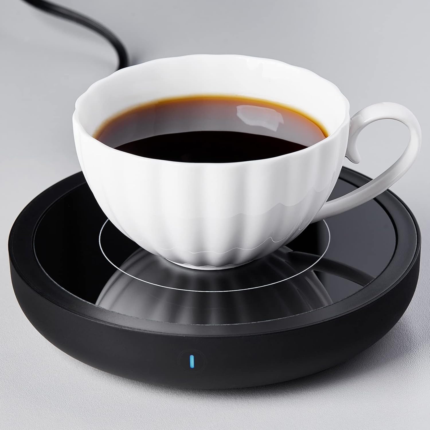 Electric Cup Warmer – Heat-Retaining Beverage Coaster for Coffee &amp; Tea
