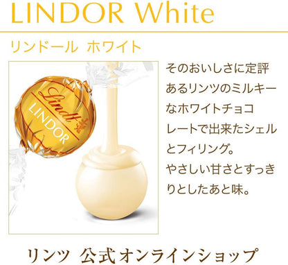 Lindt &amp; Sprüngli Lindor White Chocolate 6-Piece Gift Set – Individually Wrapped Premium Sweets