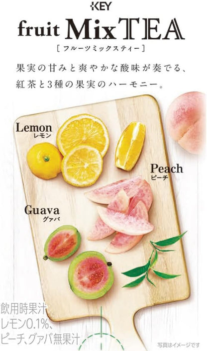 Key Coffee Fruit Mix Tea 7 Sticks | Pack Of 2 | Made In Japan