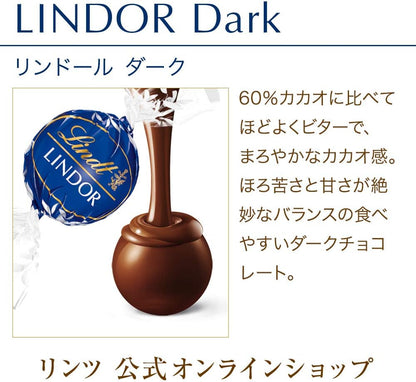 Lindt &amp; Sprüngli Lindor Dark Chocolate 6-Piece Halloween Gift Set – Individually Wrapped Connoisseur Sweets