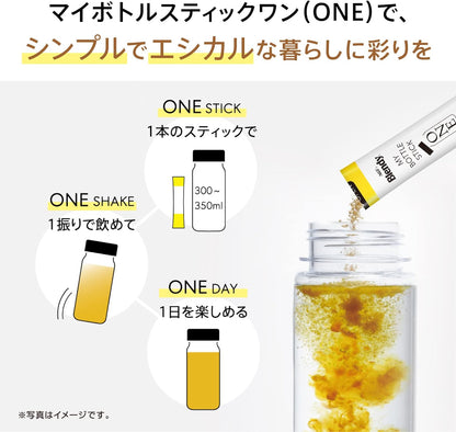 AGF Blendy My Bottle Stick One Peaceful Jasmine Tea 15 Sticks [Jasmine Tea] [For water bottles] | Made in Japan