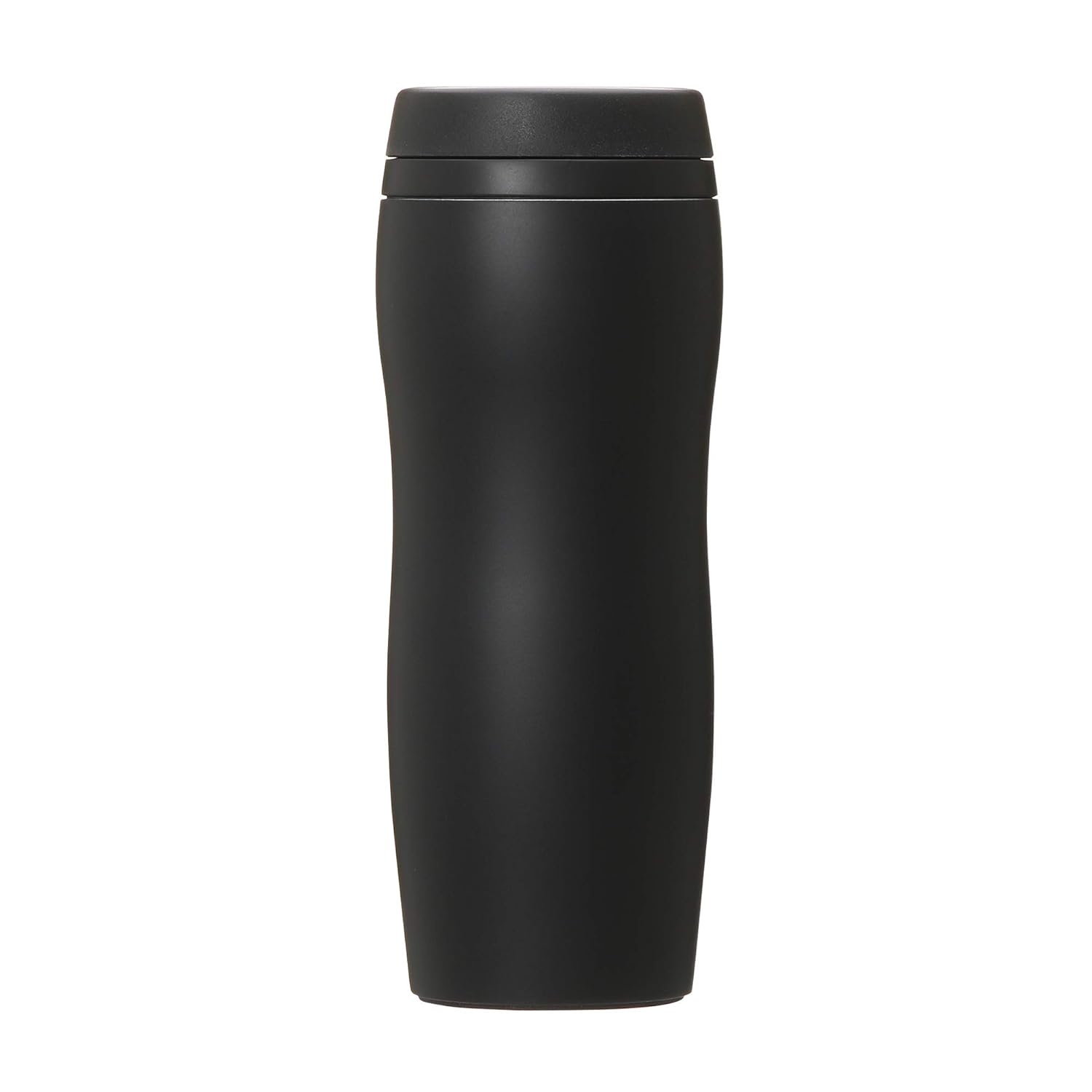Starbucks Curved Stainless Steel Bottle 355ml (12.8oz) – Matte Black | Sleek Insulated Travel Tumbler