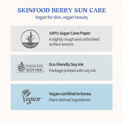 SKINFOOD Berry Moisture Sunscreen SPF50+ PA+++ – Hydrating UV Protection Face &amp; Body Sunscreen (50ml)