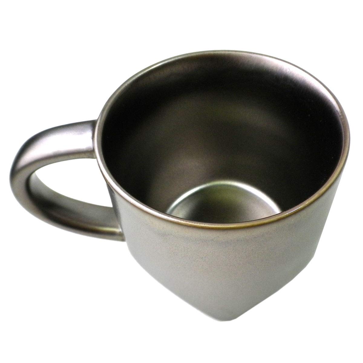 Starbucks Roastery Limited Beveled Base Mug 237ml – Dark Porcelain | Tokyo Nakameguro Exclusive, Silver Bronze Boxed