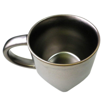 Starbucks Roastery Limited Beveled Base Mug 237ml – Dark Porcelain | Tokyo Nakameguro Exclusive, Silver Bronze Boxed