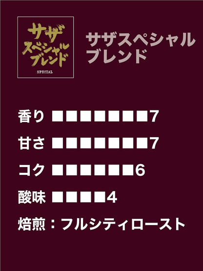 SAZA COFFEE Special Blend Coffee Powder – 200g Premium Ground Regular Coffee | Smooth &amp; Aromatic Japanese Coffee Blend