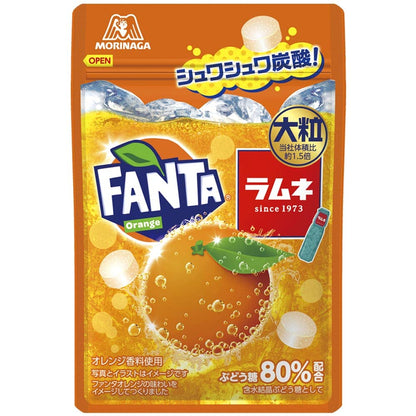 Morinaga &amp; Co. Large Ramune Candy Fanta Orange 25g | Pack of 3