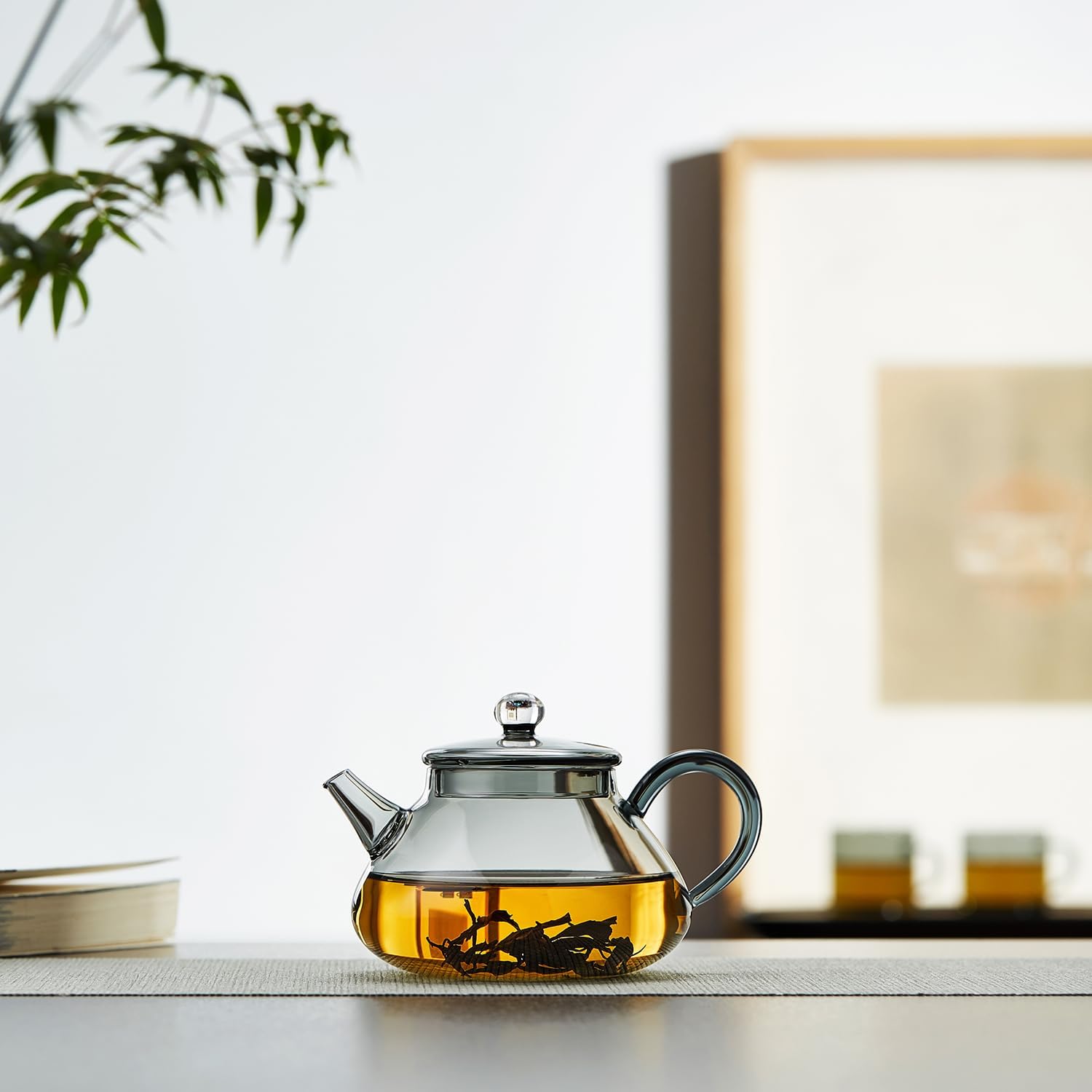 Mini Heat-Resistant Glass Teapot 360ml – Handmade Direct Fire Tea Pot for One