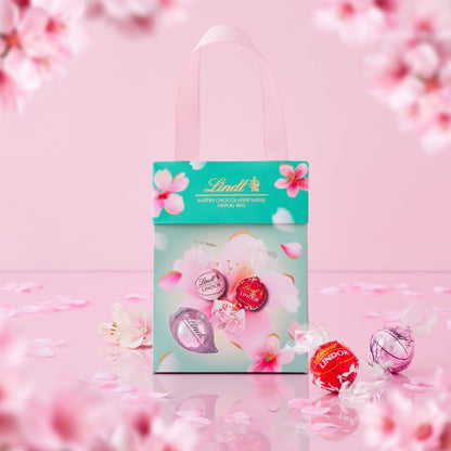 Lindt &amp; Sprüngli Lindor Blue Chocolate Gift Bag – Individually Wrapped with Gift &amp; Shopping Bag Included
