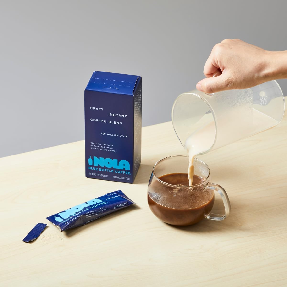 Blue Bottle Coffee Craft Instant Coffee Blend Nora – Set of 5 Single-Serve Sachets