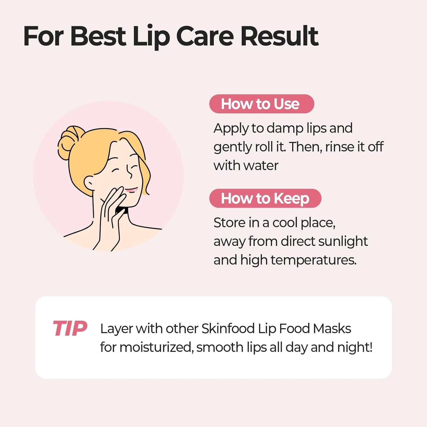 SKINFOOD Strawberry Sugar Food Mask Lip Scrub – Exfoliating &amp; Moisturizing Lip Care (21ml)