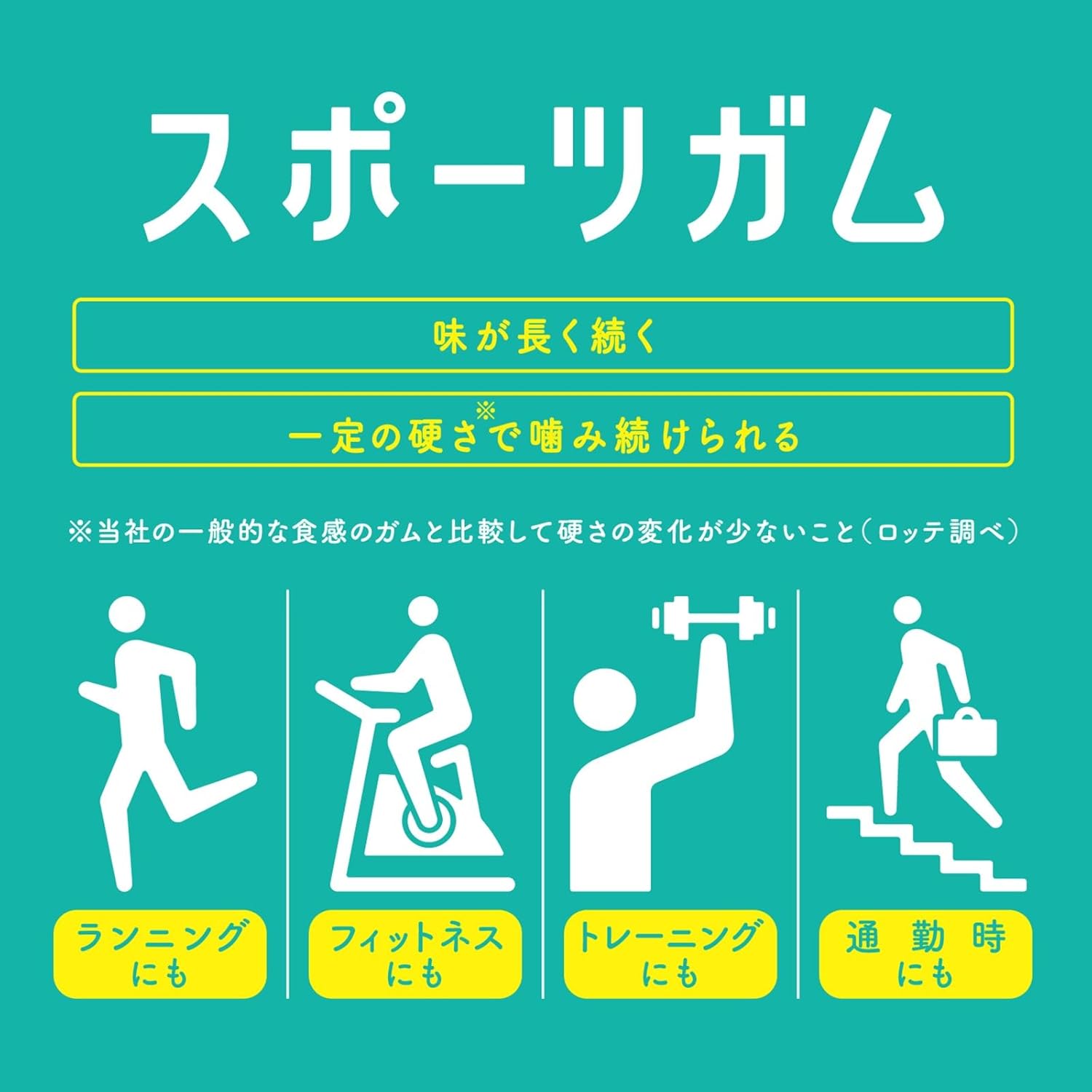Lotte Xylitol Sports Gum (Mint) 0.7 oz (21 g) | Pack of 2 | Made in Japan