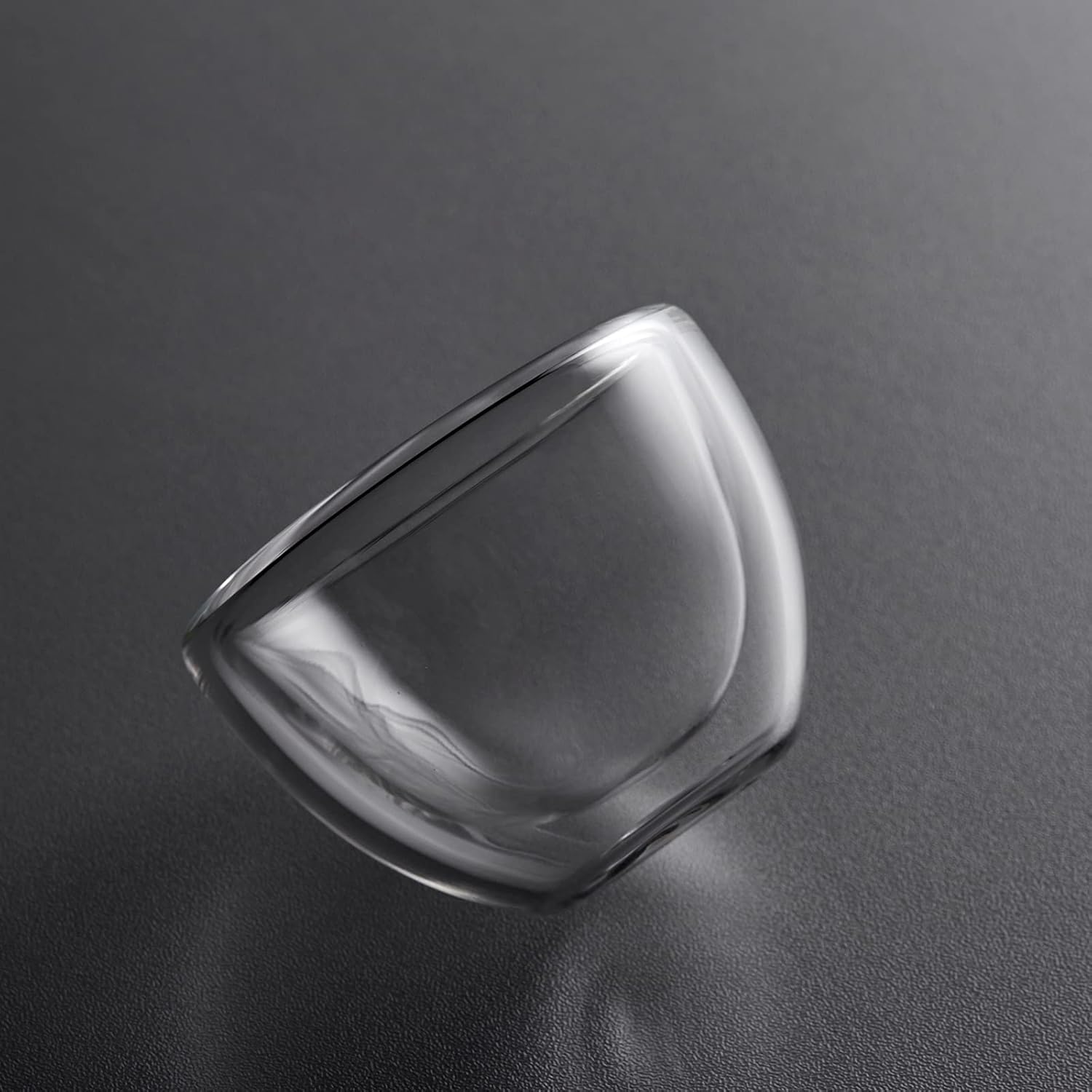 Pocaroty Double Wall Glass Tumblers – 100ml Set of 2 Heat-Resistant Mini Cups