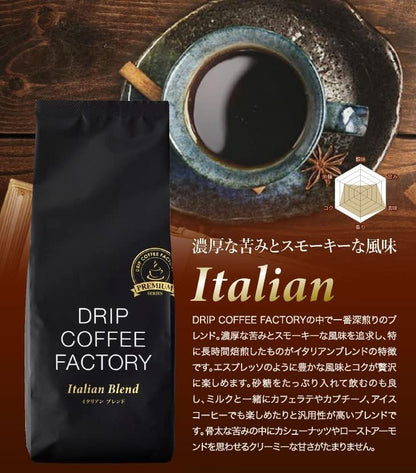 Drip Coffee Factory Italian Blend Coffee Powder – Medium Ground, 500 g