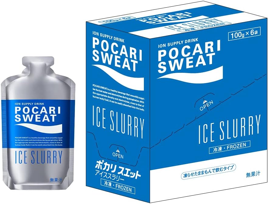 Otsuka Pharmaceutical Pocari Sweat Ice Slurry 100g x 6 Packs | Made in Japan | Freeze and Use